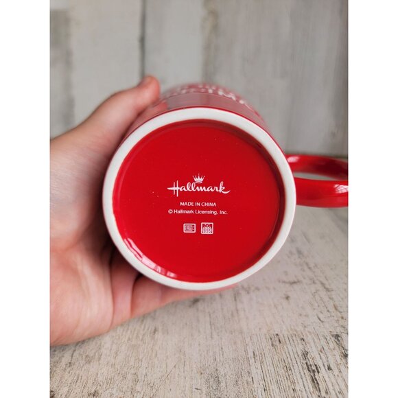 Hallmark Merry Christmas red mug Xmas home holiday kitchen decor - Picture 7 of 7